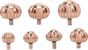 7Piece Watch Crown Replacement Set in Rose Gold, Assorted Sizes, Lightweight, Portable, and, Ideal for Watch Repair and Accessories, Includes Sizes 4.0mm to 7.0mm