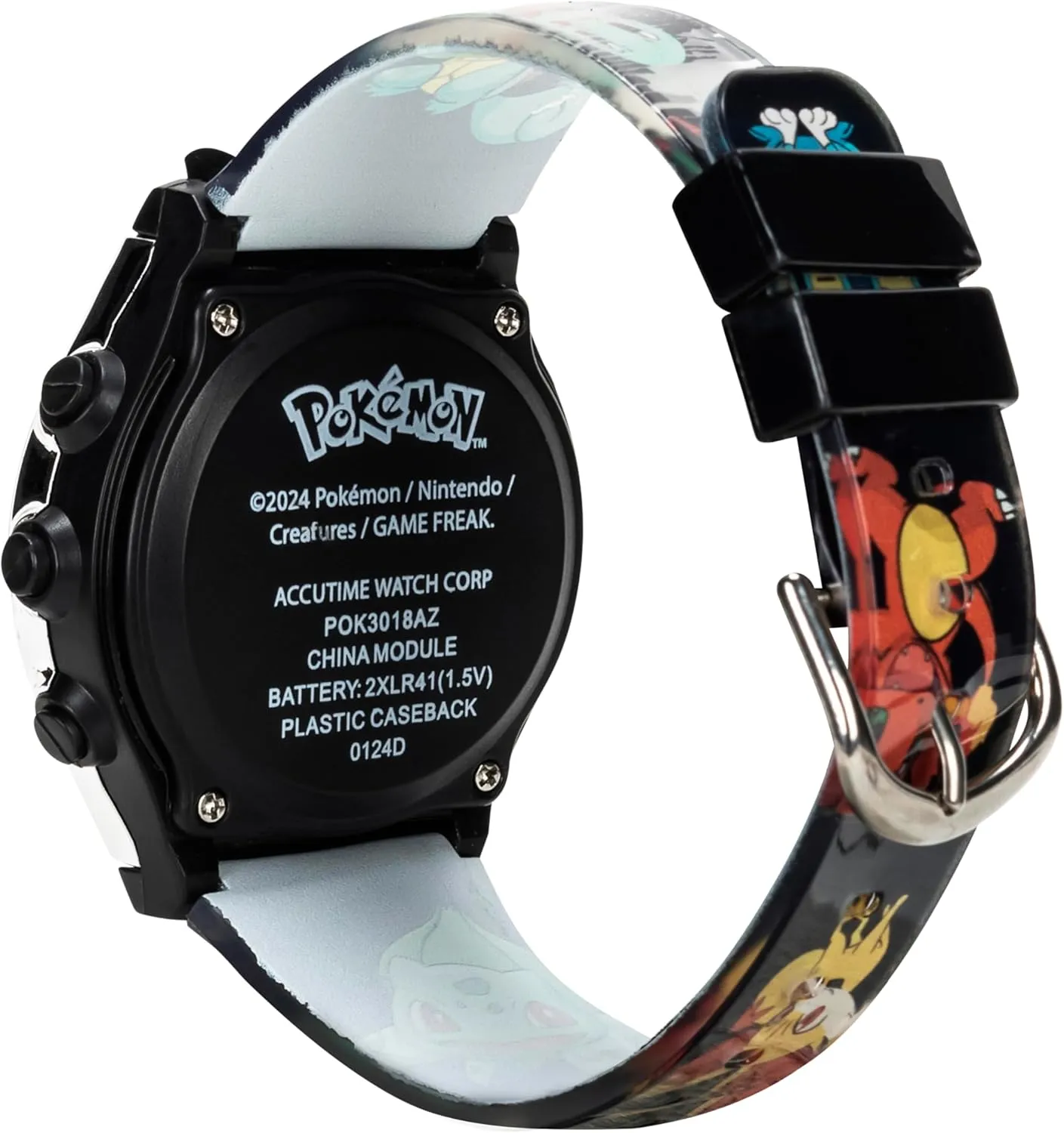 Accutime Kids Pokemon Digital LCD Quartz Watch for Boys, Girls, and Adults All Ages