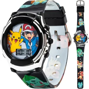 Accutime Kids Pokemon Digital LCD Quartz Watch for Boys, Girls, and Adults All Ages