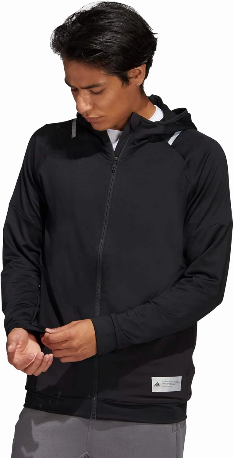 adidas Men's Train To Peak HIIT Full Zip Hooded Athletic Jacket