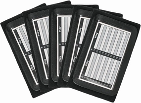 Adult Quarterback Triple Playbook Wristband (5 Pack)- Playbook QB Wristband - Triple Windows-Great for Football Plays, Baseball Calls All Sports