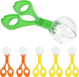 Alipis 6pcs Catcher Handy Multifunctional Scoopers Scissor Tongs Tweezer for Kids Outdoor Nature Exploration Toy (Random Color 14cm)