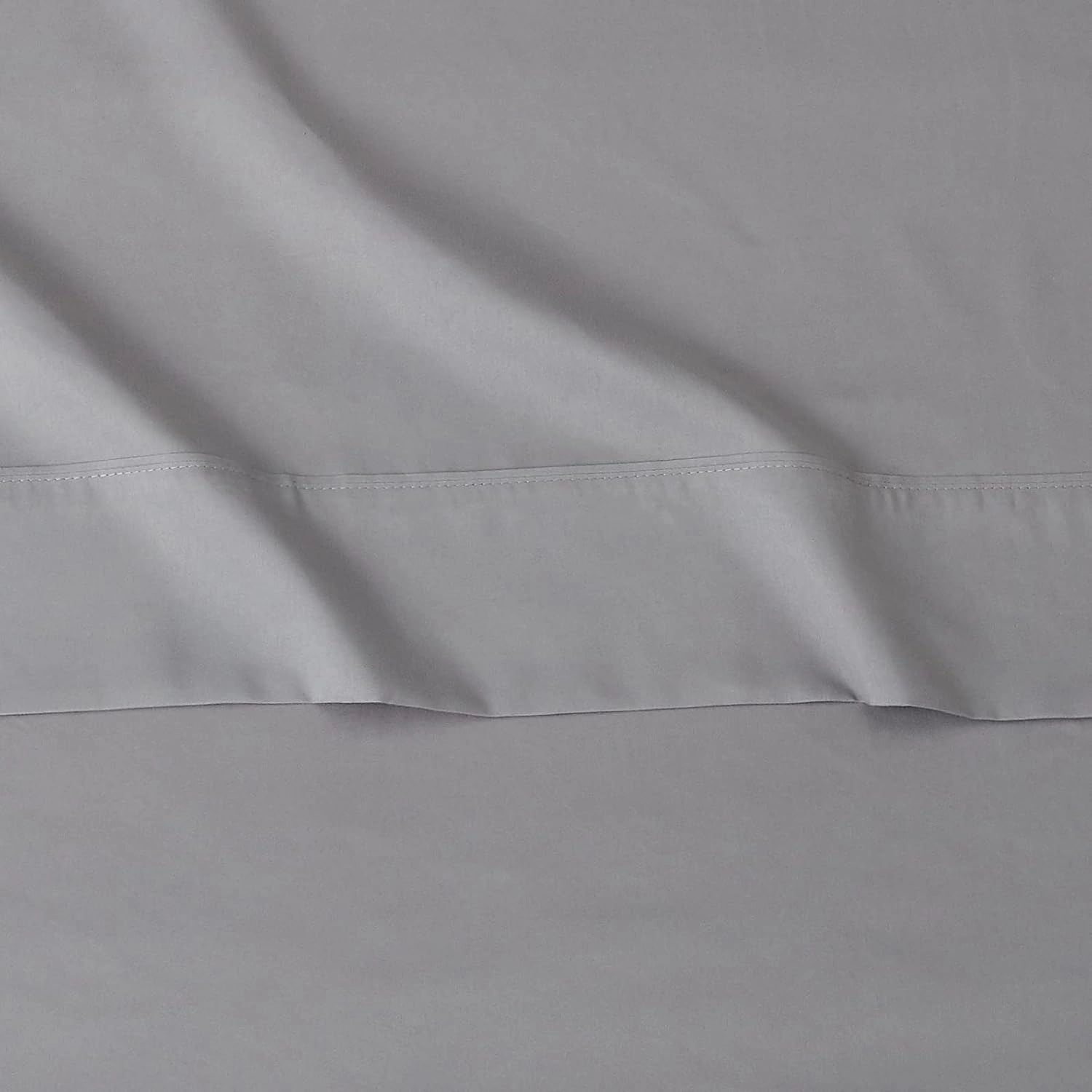 Amazon Basics Lightweight Super Soft Comfortable Brushed Microfiber 4 Piece Bed Sheet Set with 14-Inch Deep Pockets, Queen, Dark Gray, Solid