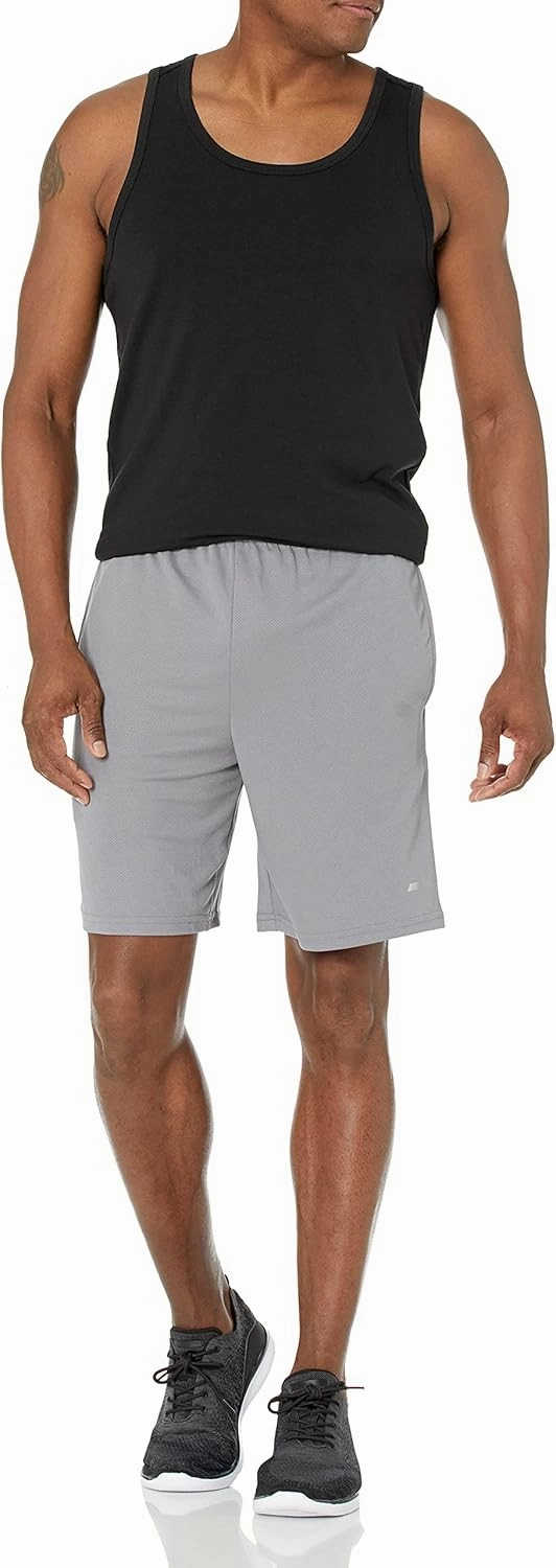Amazon Essentials Men's Performance Tech Loose-Fit Shorts (Available in Big & Tall), Pack of 2