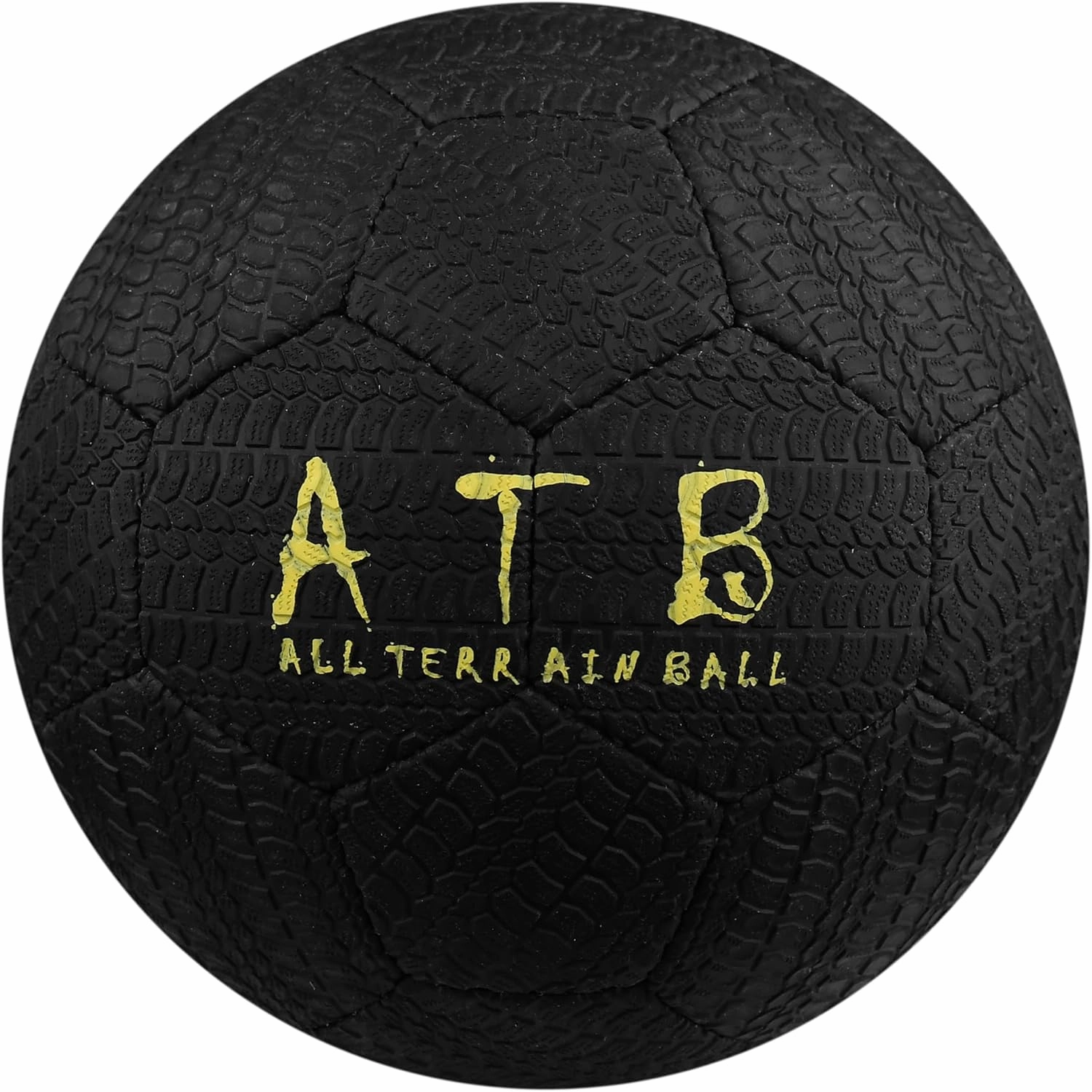 American Challenge All Terrain Rubber Soccer Ball – Durable Rubber Tread Cover, Hand Sewn with Butyl Bladder – Ideal for Street, Playground, Park & Grass Field Play