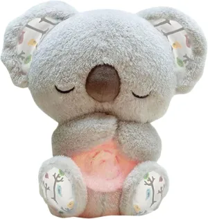 Anxiety Relief Koala - The Relief Koala, Relieve Anxiety in Adults, Anti-Stress Anxiety with Sensory Music Lights Rhythmic Breathing Motion(Grey)