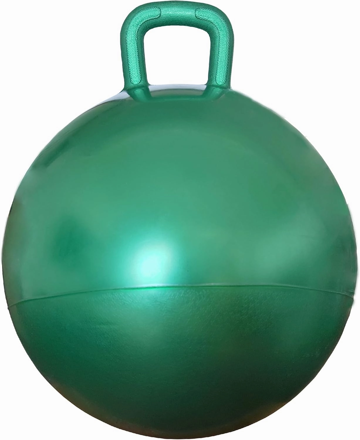 AppleRound Hippity Hoppity Hopball with Ball Pump, 18in/45cm Diameter for Age 3-7, Kangaroo Bouncer, Space Hopper Ball with Handle for Children, Printed Design (Frog)