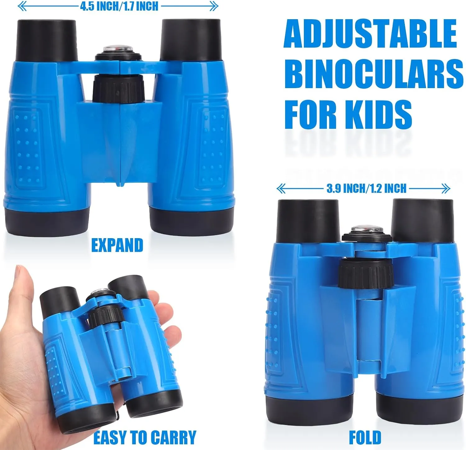 ASONA 24 PCS Binoculars for Kids with Neck String, Bulk Toy Binoculars Nature Exploration Toys Safari Jungle Animal Theme Party Favors for Bird Watching Camping Hunting Hiking Supplies