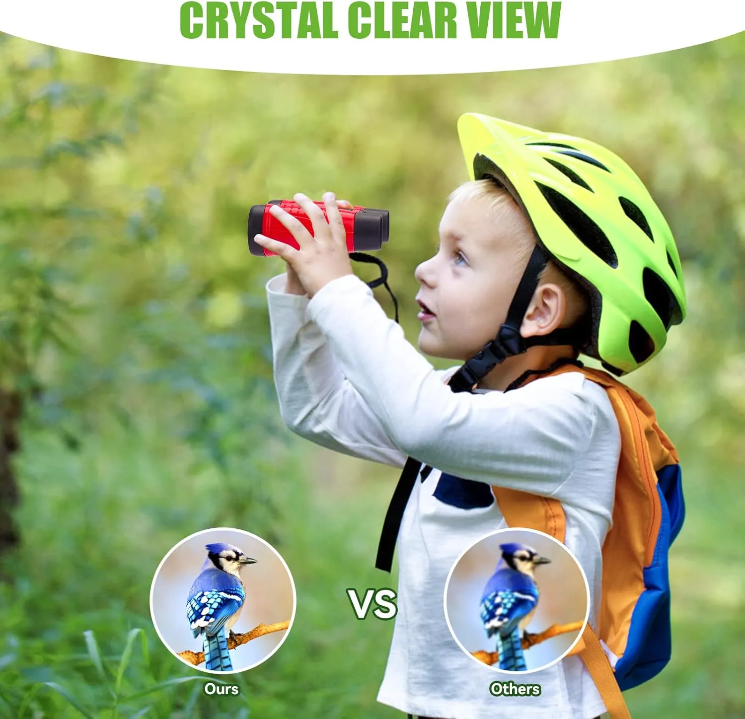ASONA 24 PCS Binoculars for Kids with Neck String, Bulk Toy Binoculars Nature Exploration Toys Safari Jungle Animal Theme Party Favors for Bird Watching Camping Hunting Hiking Supplies