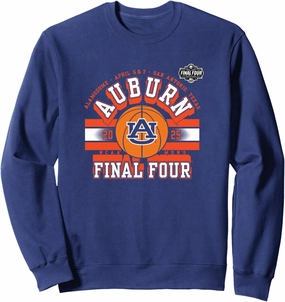 Auburn Tigers Final Four 2025 Men's Basketball Dunk Navy Sweatshirt