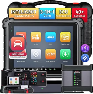 Autel MaxiSys Ultra Full System Intelligent Diagnostic Scan Tool, 2025 Upgraded of EliteII/MS909/MS919, Top Auto Diagnostic Tool with 5-in-1 VCMI[$2000], ECU Programming & Coding, AutoAuth for FCA SGW