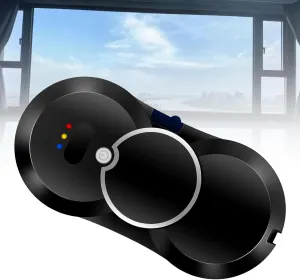 Auto Water Spray Window Robot, Suction Power Auto Window Robot, Window, Glass,Intelligent Edge Path (Black)