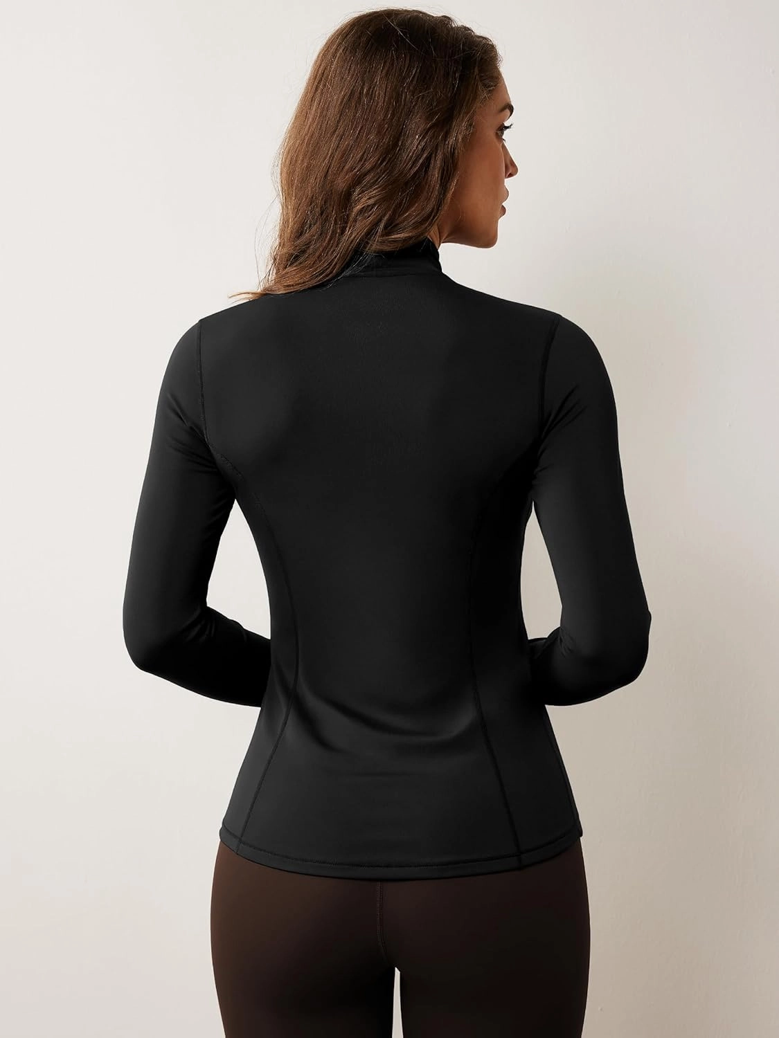 AVGO Womens Workout Jacket Lightweight Zip Up Athletic Running Jackets Long Sleeve Gym Yoga Top with Thumb Holes