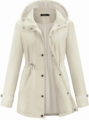 Avoogue Rain Jacket for Women Waterproof Lightweight Hooded Raincoat for Hiking Travel Outdoor