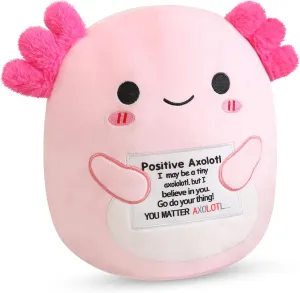 Axolotl Plush Toy, Emotional Support Cute Axolotl Stuffed Animal, Toys Axolotls Stuff Plush Pillow Soft Plushie Doll Gifts Home Decoration for Girls Boys Kids Toddler