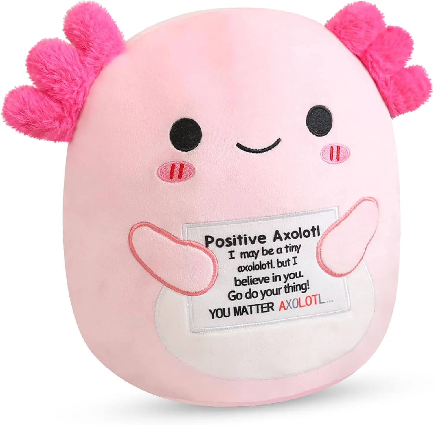 Axolotl Plush Toy, Emotional Support Cute Axolotl Stuffed Animal, Toys Axolotls Stuff Plush Pillow Soft Plushie Doll Gifts Home Decoration for Girls Boys Kids Toddler