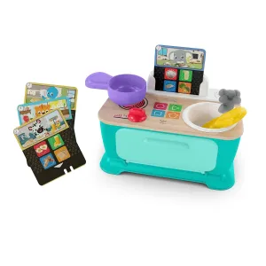 Baby Einstein   Hape Magic Touch Kitchen Play Toy Cooking Stove Set with Real Sounds and Music, Fine Motor Skill Development, Ages 1, 2, 3, 4 