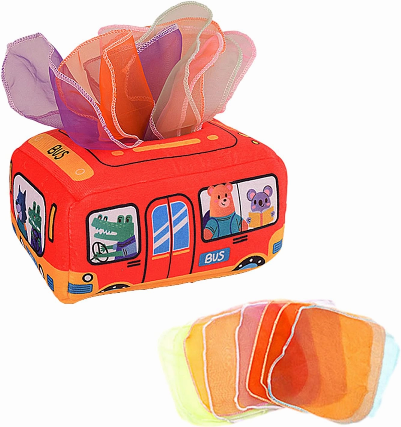 Baby Tissue Box Toy Educational Toys for 0 1 2 3 Years WJZJH-01 (Car) 2955-1
