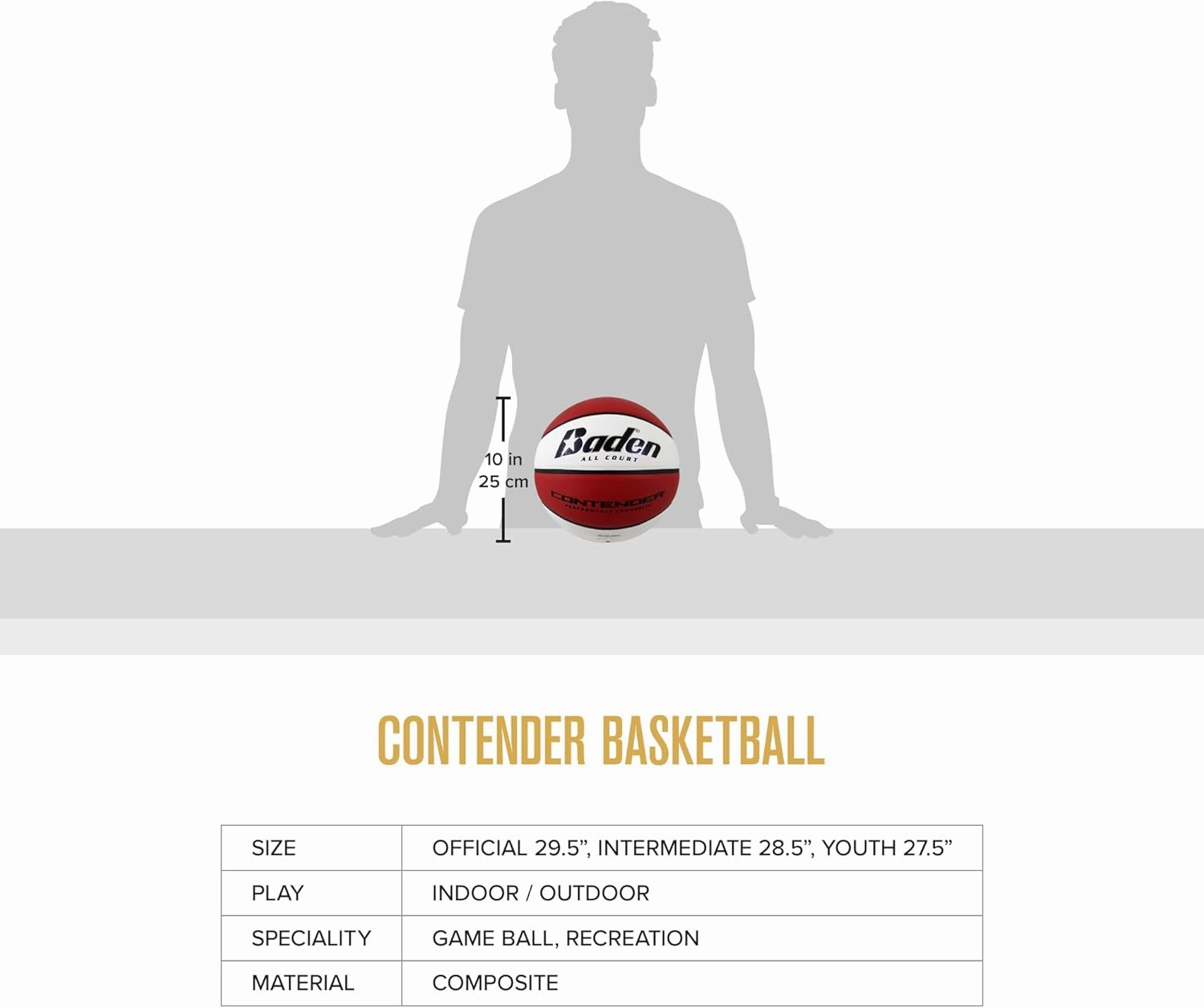 Baden Contender Indoor/Outdoor Composite Basketball