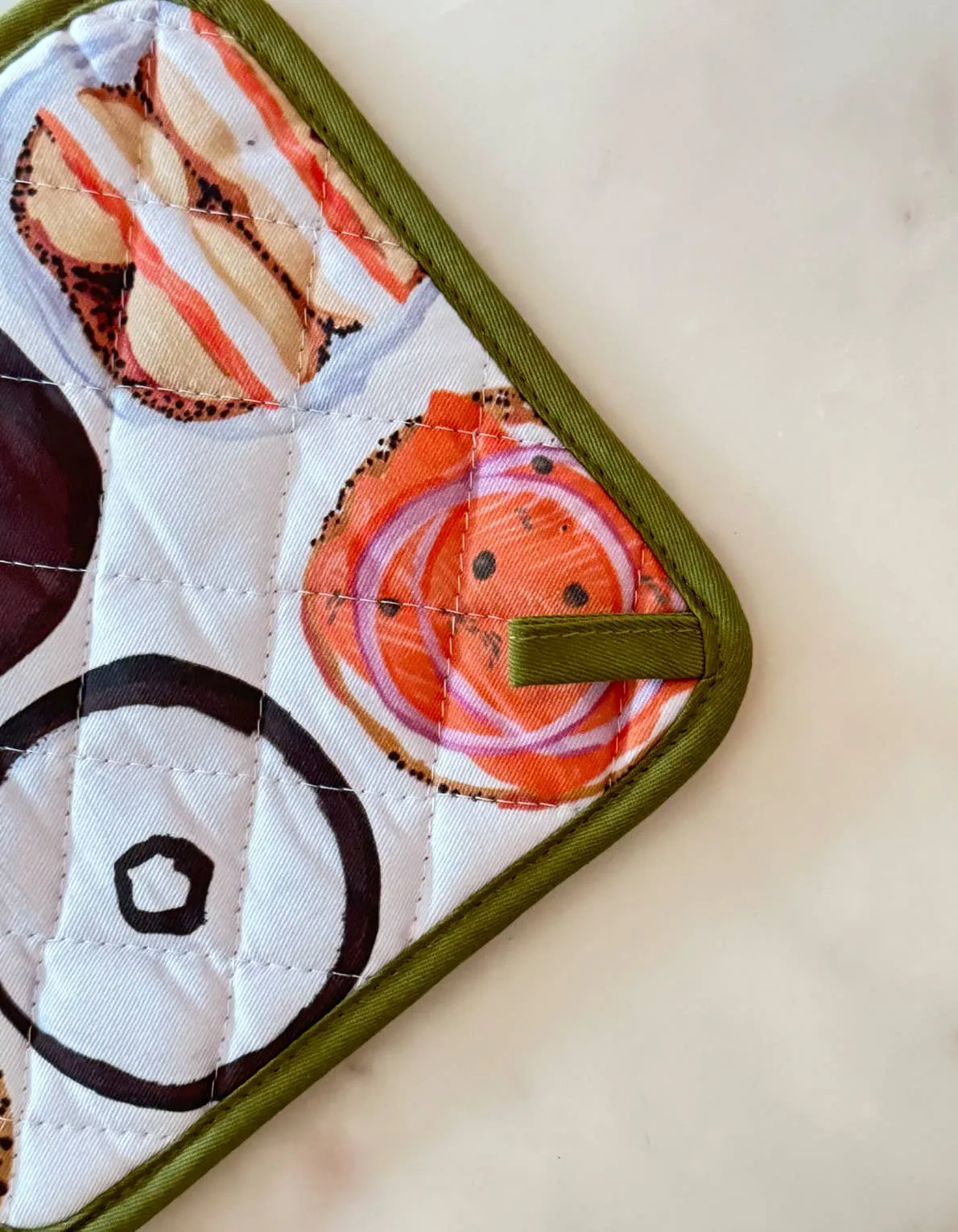 Bagel Oven Mitt   Pot Holder Set