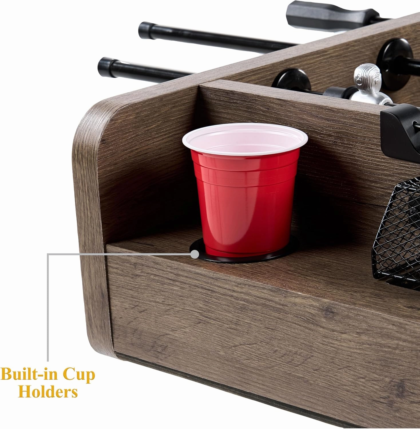Barrington Foosball Multiple Styles Soccer Foosball Tables, Durable & Stylish Designs with Tabletop Sports Soccer Balls, Perfect for Family Game Rooms
