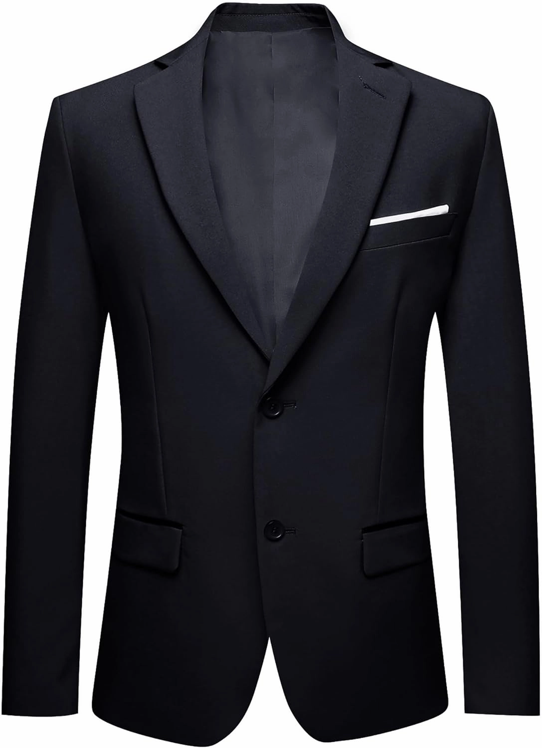 Barry.Wang Mens Casual Sport Coat Solid Blazer Tuxedo Suit Jacket Regular Fit Wedding Business Gift