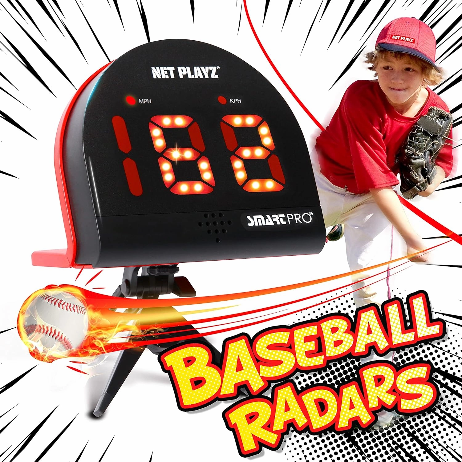 Baseball Gifts, Radar Speed Guns (Hands-Free) Baseball Radar, Pitch Training Aids, High-Tech Gadget & Gear