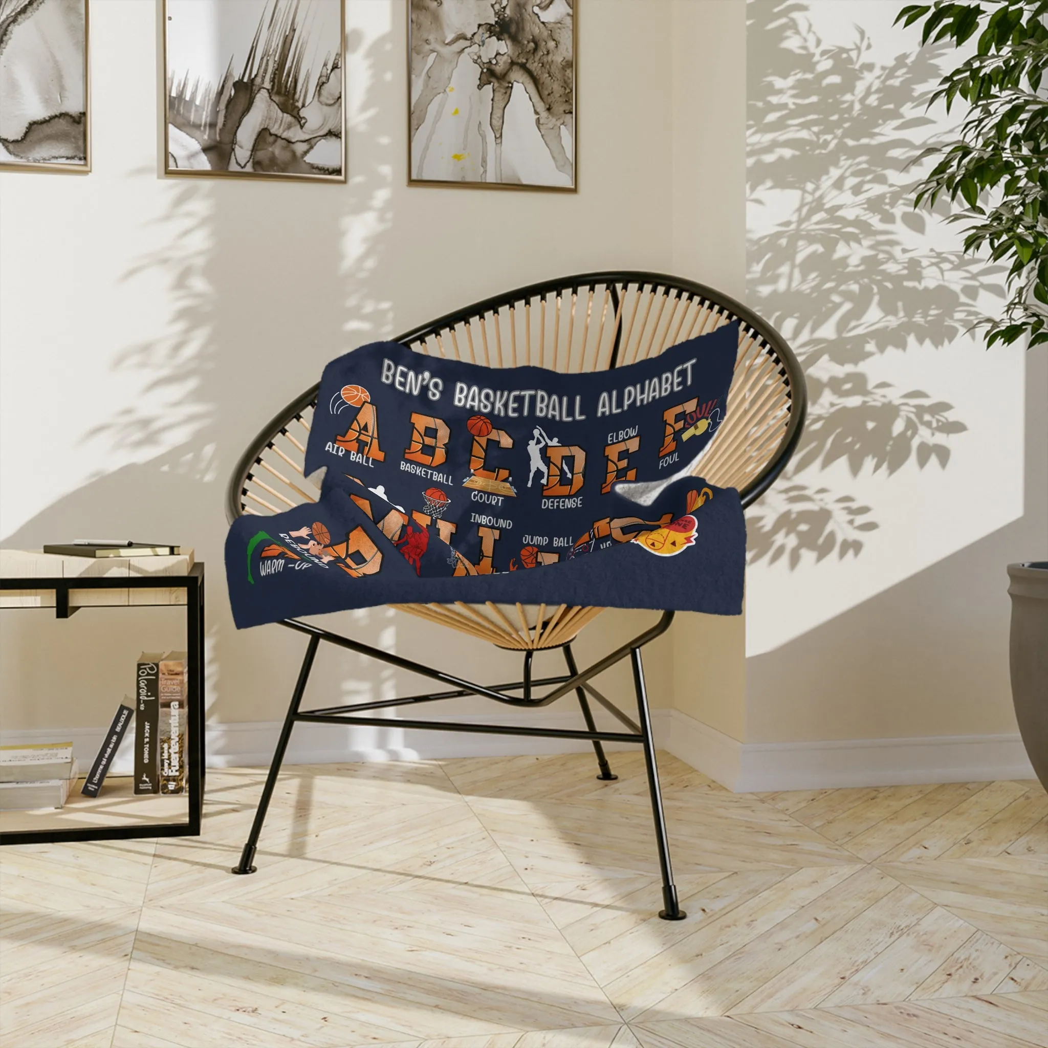 Basketball Blanket, Personalized Gifts for Basketball Lover