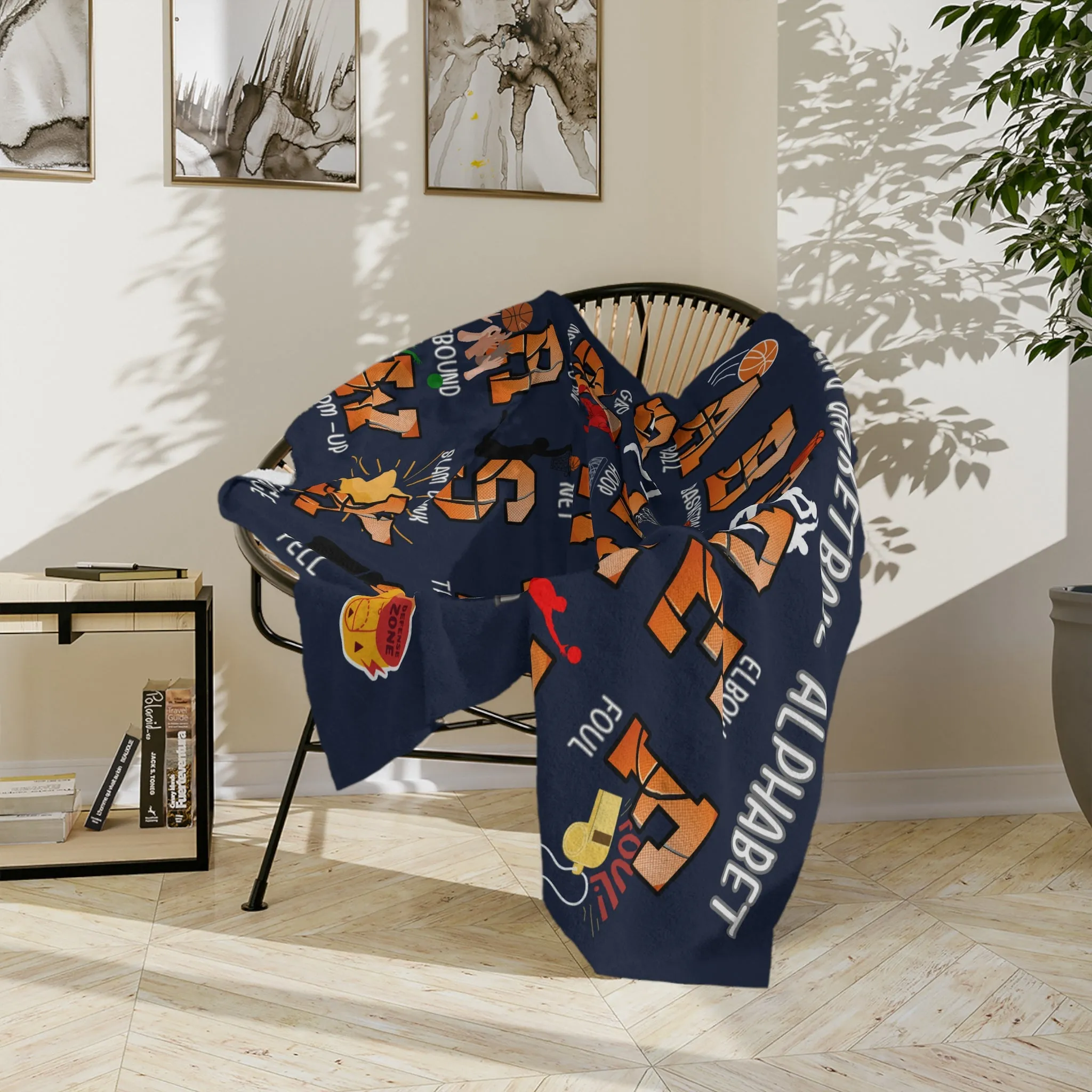 Basketball Blanket, Personalized Gifts for Basketball Lover