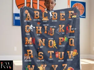 Basketball Blanket, Personalized Gifts for Basketball Lover