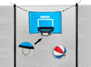 Basketball Hoop for Trampoline |Including Small Basketball |Waterproof and Sunscreen Materials |Choice of Trampoline Basketball Game |Trampoline Basketball Hoop for Child