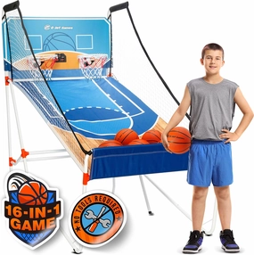 Basketball Arcade Game, Gifts for Boys & Girls, Children Teens & Adults, Dual Shot 10 Mins Setup 16-in-1 Games, Birthday Christmas Party