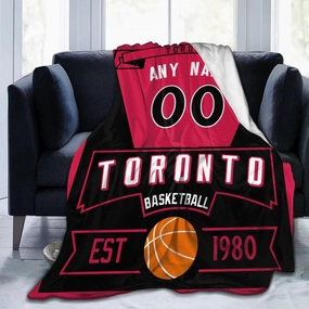 Basketball Throw Blankets Personalized Ultra-Soft Micro Fleece Blankets with Name Numbers for Fans Gifts