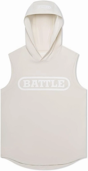 Battle Sports Sleeveless Light Action Workout Hoodie - Raglan Cut Sleeveless Hoodie for Youth