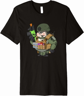 BB Headz Airsoft Airsofter MilSim Snacksofter Operator Premium T-Shirt