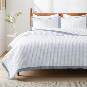 Bedsure White Quilts Queen Size - Queen Quilt Bedding Set Bedspread Coverlet, Lightweight Corduroy Pattern Bedspread, 3-Piece Set with 90"x96" Coverlet & 2 Pillow Shams, All-Season Soft Microfiber
