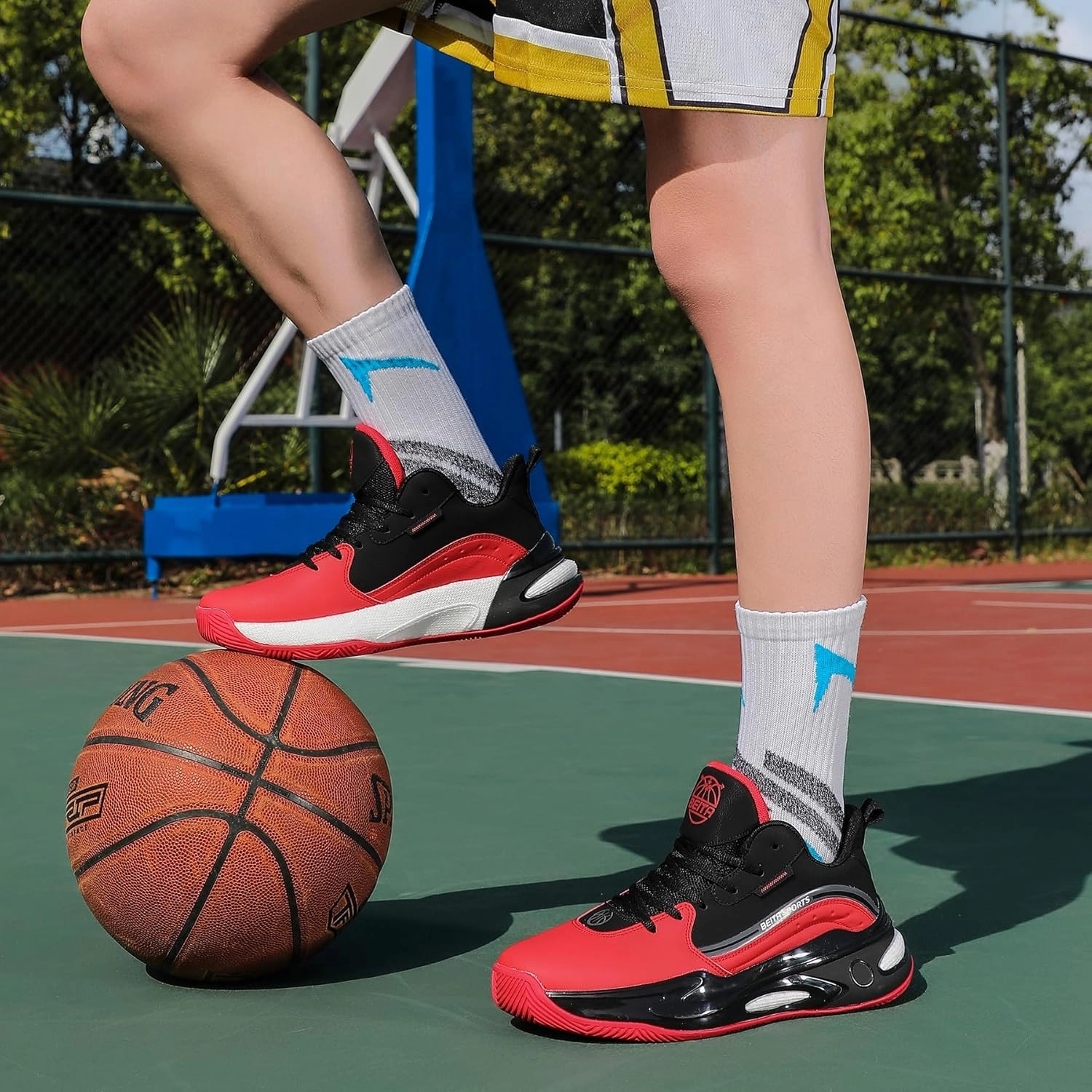 Beita High Upper Basketball Shoes for Men Sneakers Breathable Sports Shoes Anti Slip