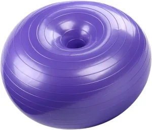 BESPORTBLE Yoga Exercise Ball Anti-Burst PVC Material Non-Slip Surface for Yoga Pilates Stretching Purple