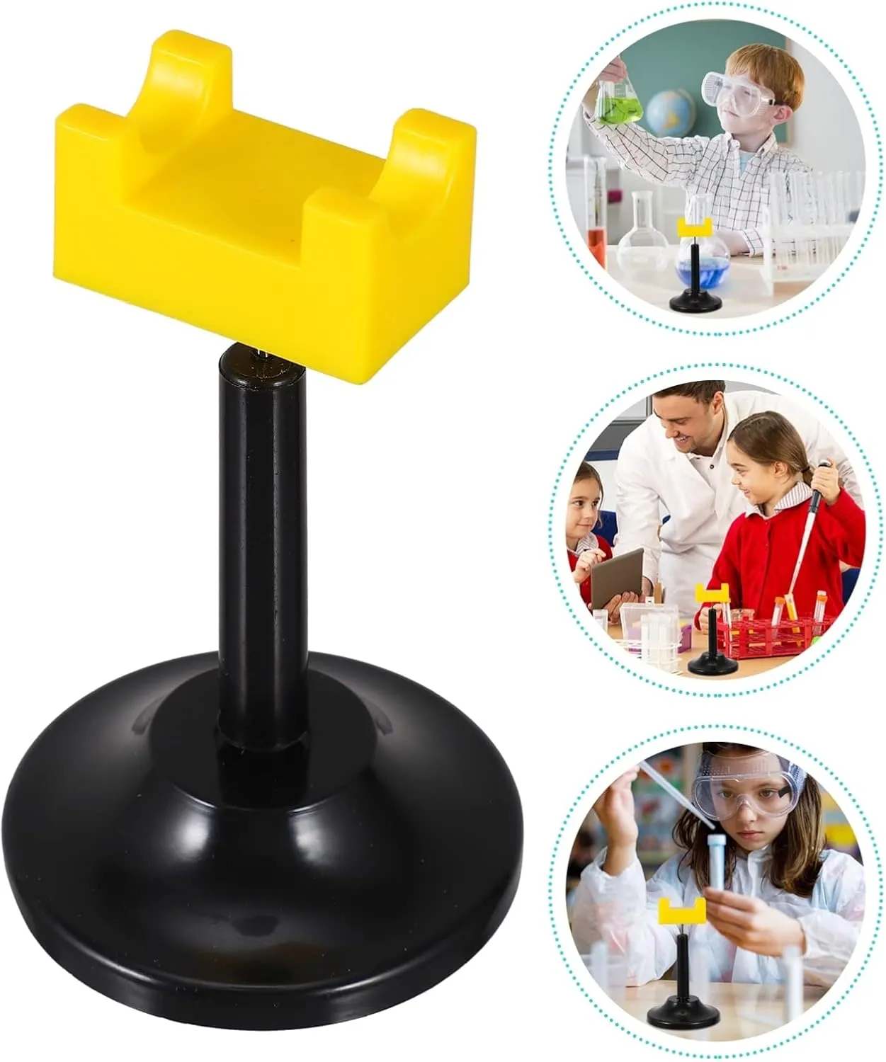 BESTonZON 12pcs Friction Experiment Bracket Portable Teaching Equipment for Electrostatics for Classroom Use Lightweight Convenient for Students and Educators