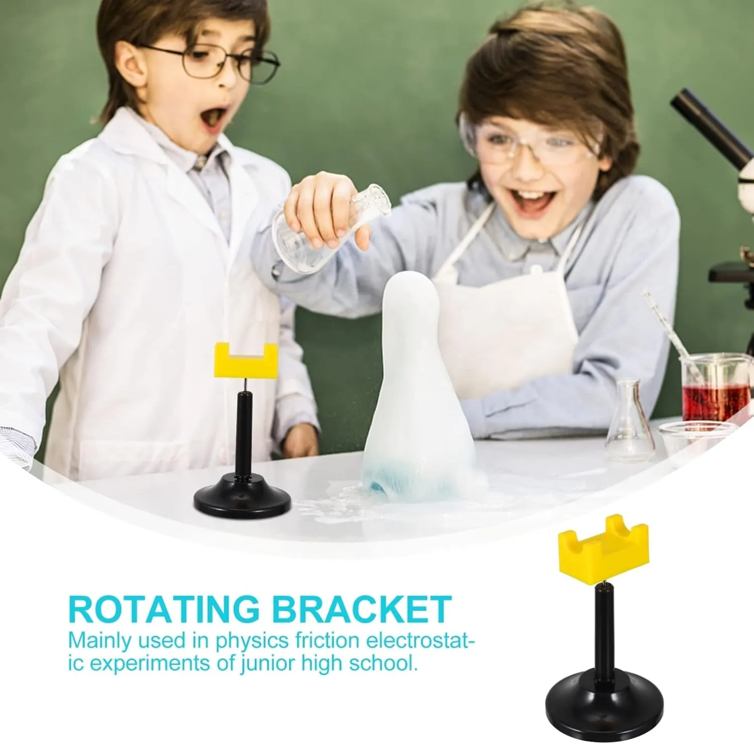 BESTonZON 12pcs Friction Experiment Bracket Portable Teaching Equipment for Electrostatics for Classroom Use Lightweight Convenient for Students and Educators