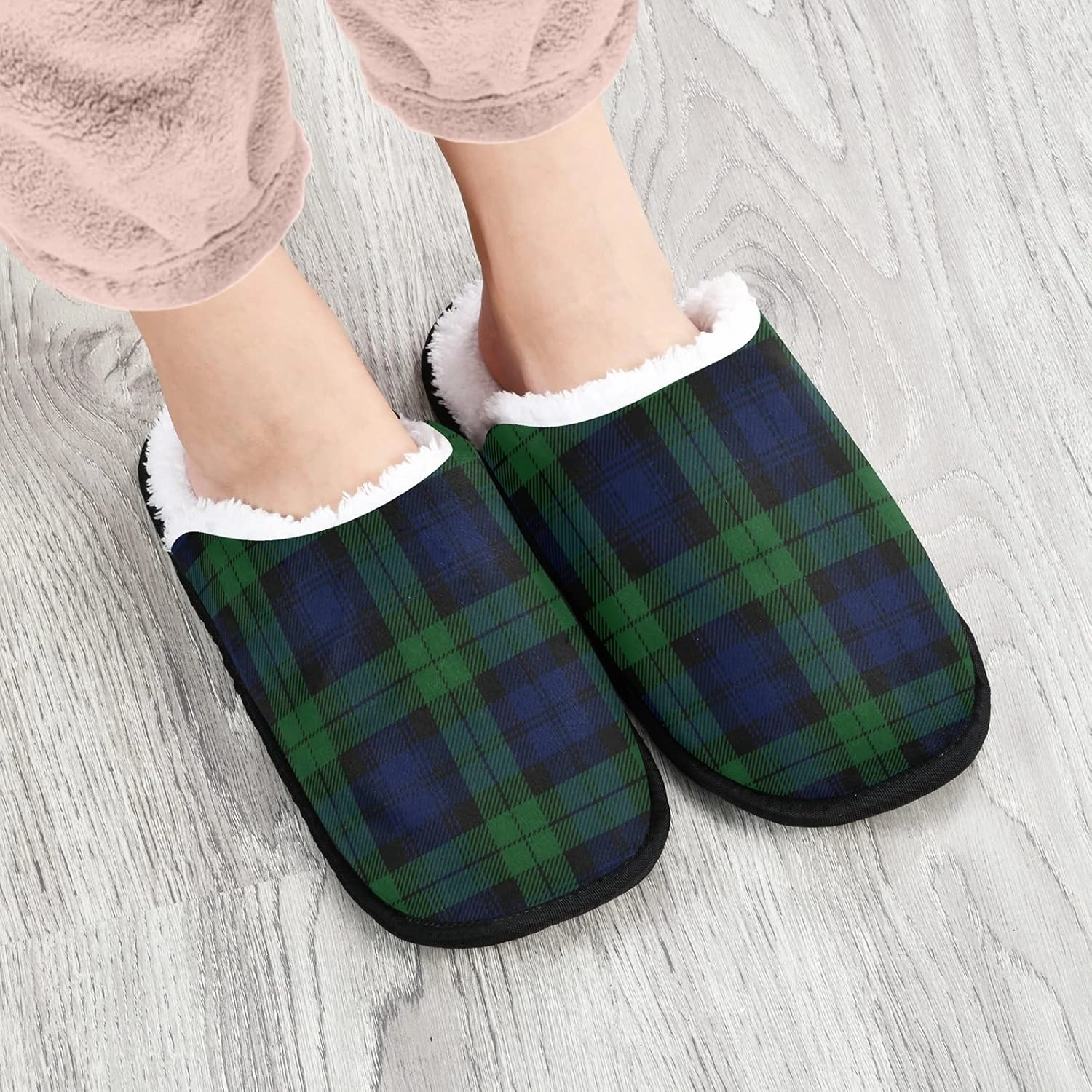BGXW Womens Mens Fuzzy Slippers,soft plush comfy warm slip-on House Shoes Indoor Outdoor