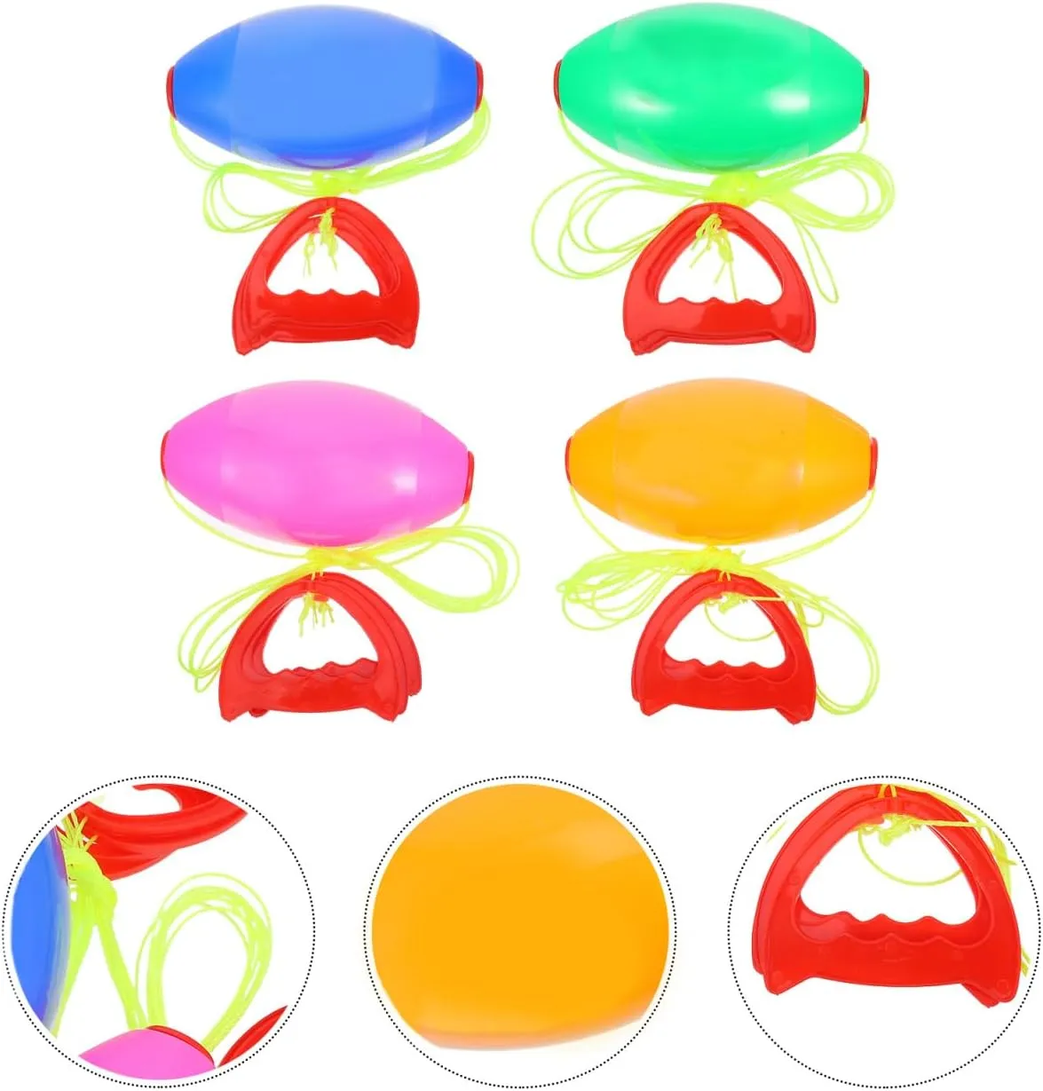 Bilateral Hand Sliding Ball - 4PCS Shuttle Pulling Toys Bilateral Coordination Fitness Pull Game