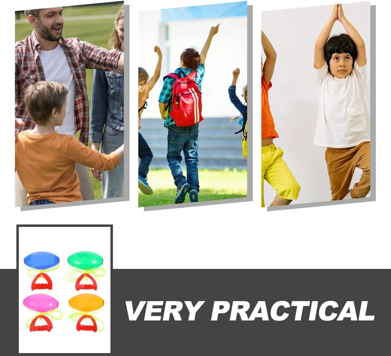 Bilateral Hand Sliding Ball - 4PCS Shuttle Pulling Toys Bilateral Coordination Fitness Pull Game