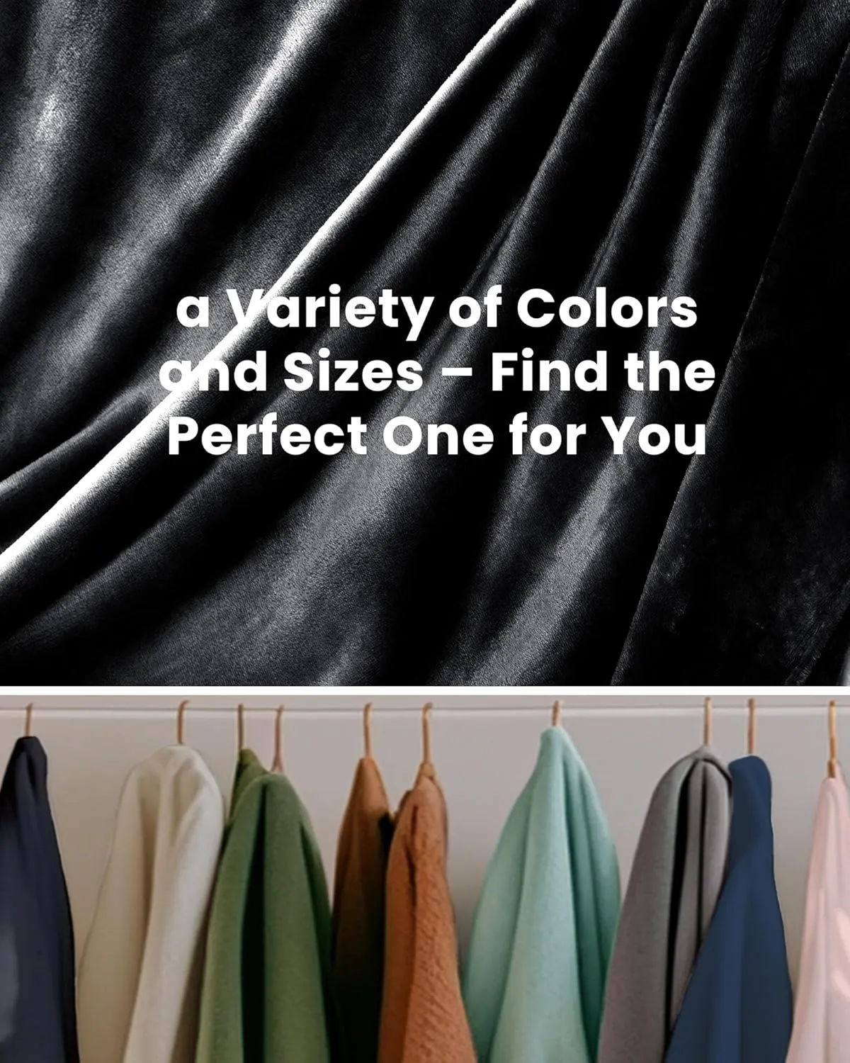 Black Fleece Blanket Queen Size, Soft Cozy Blankets for Bed and Couch, Machine Washable Luxury Microfiber, Lightweight Portable Plush Blanket for Travel, Camping, Pets, Women, Adults