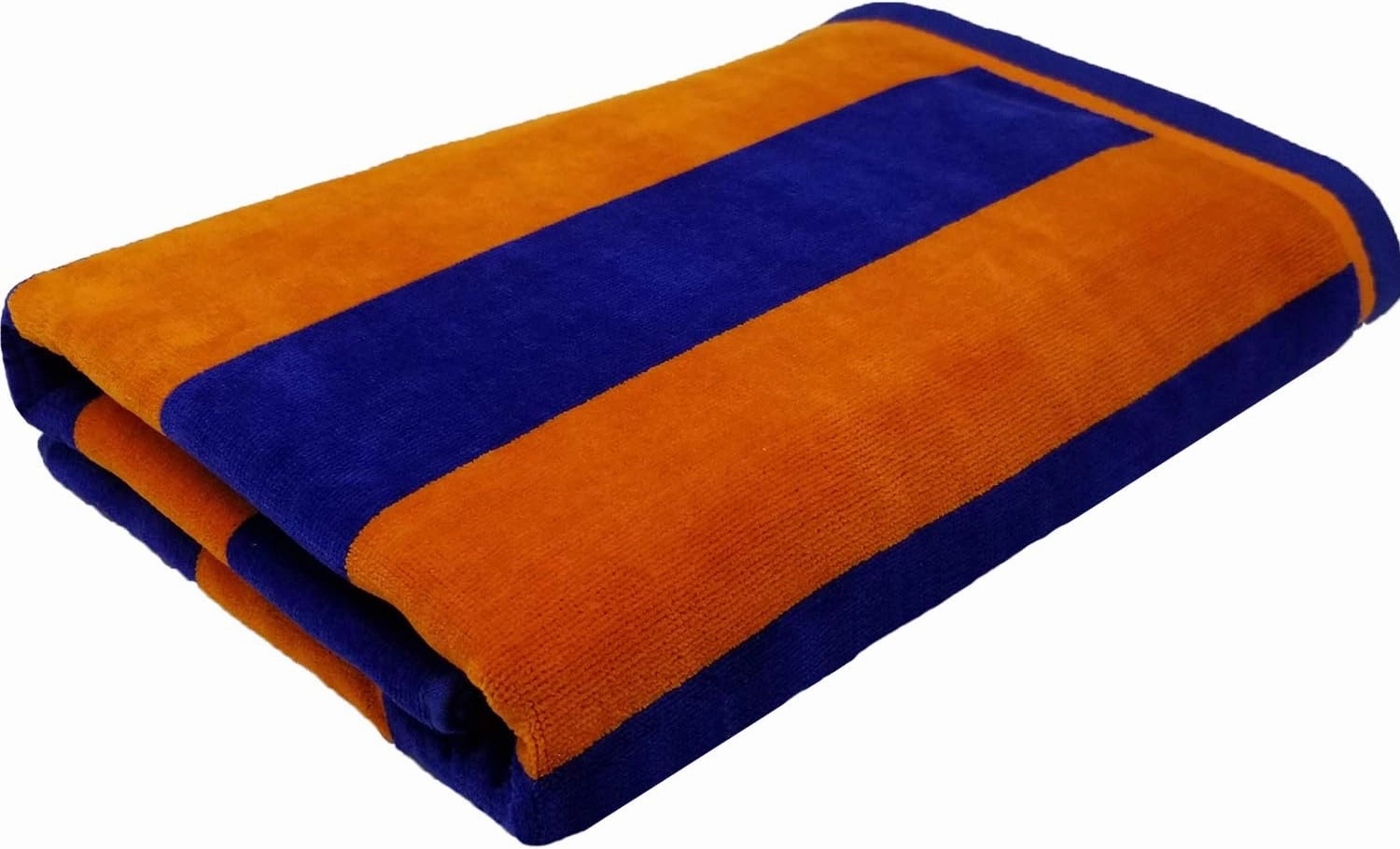 Black & White Brands 100 Percent Plush Cotton Velour Beach/Pool Towel Set. Multicolor 4 Piece Cabana Stripe (Large 30x60 425 GSM)