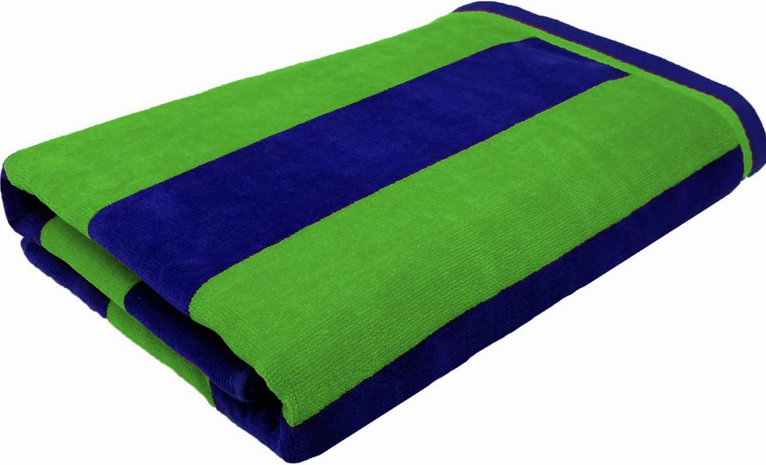 Black & White Brands 100 Percent Plush Cotton Velour Beach/Pool Towel Set. Multicolor 4 Piece Cabana Stripe (Large 30x60 425 GSM)