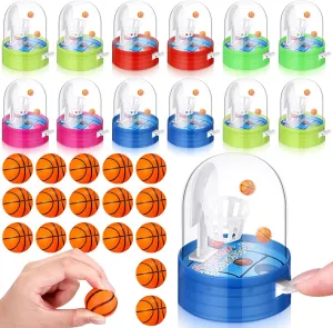 Blosssound 36 Pcs Mini Basketball Games Party Favors Includes 18 Handheld Finger Basketball Shooting Games 18 Small Soft Foam Stress Balls Classroom Rewards Sports Party Supplies