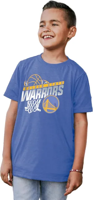 Blue 84 Unisex Kid's NBA Officially Licensed Youth Tri-Blend T-Shirt Hoop Team Color