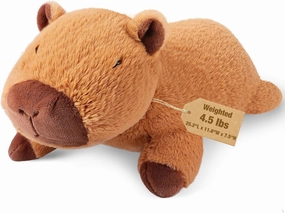 Bobbie & Laxi 25" & 4.5 lbs Capybara Weighted Stuffed Animals, Cuddly & Soft Kids' Plush Toy Pillows for Companion with Removable Ceramsite Bag, Gifts for Adults, Kids, Boys and Girls