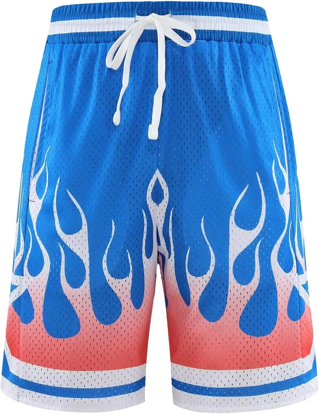 BOOMLEMON Men's Basketball Shorts Casual Workout Athletic Shorts Mesh Graphic Print Running Short Pants
